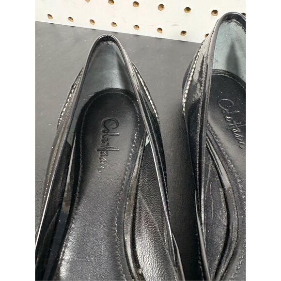Cole haan black patent ballet flats size 7 - Picture 6 of 9